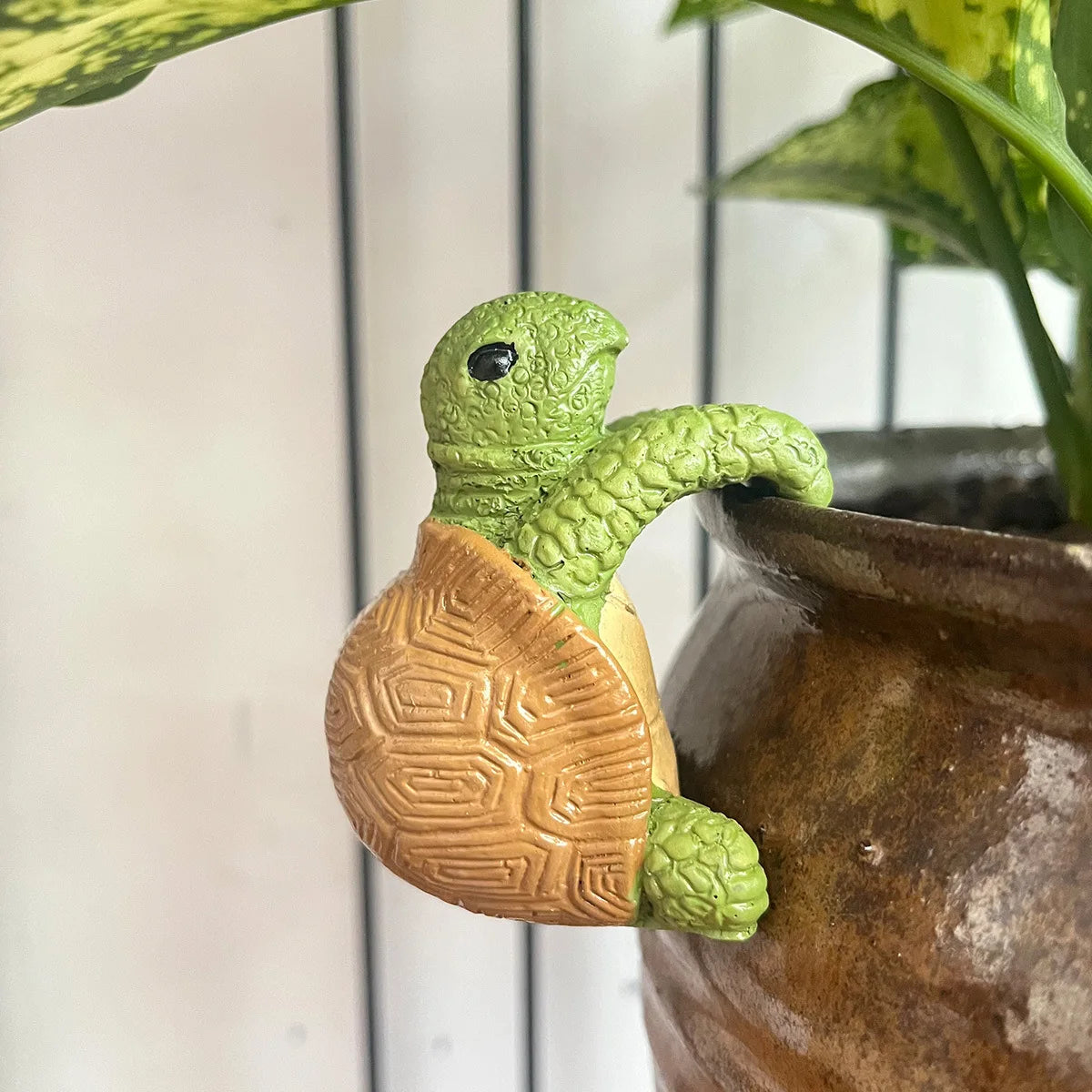 Turtle Resin Hanging Planter