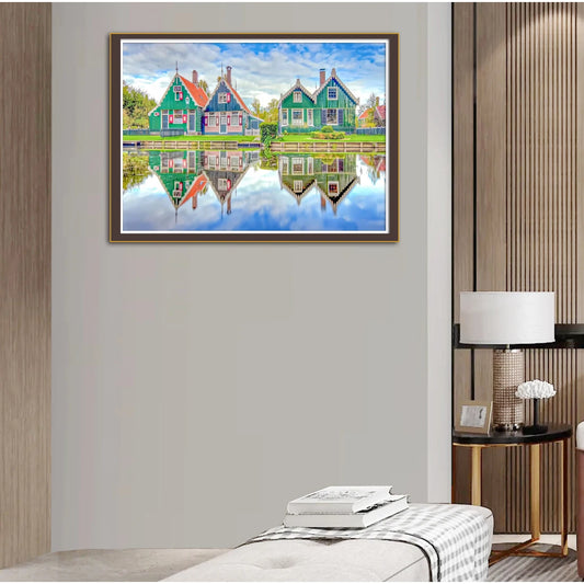 Riverside Scenery Printed Cross Stitch Kits