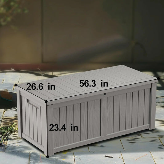 Grey 120 Gallon Deck Garden Box