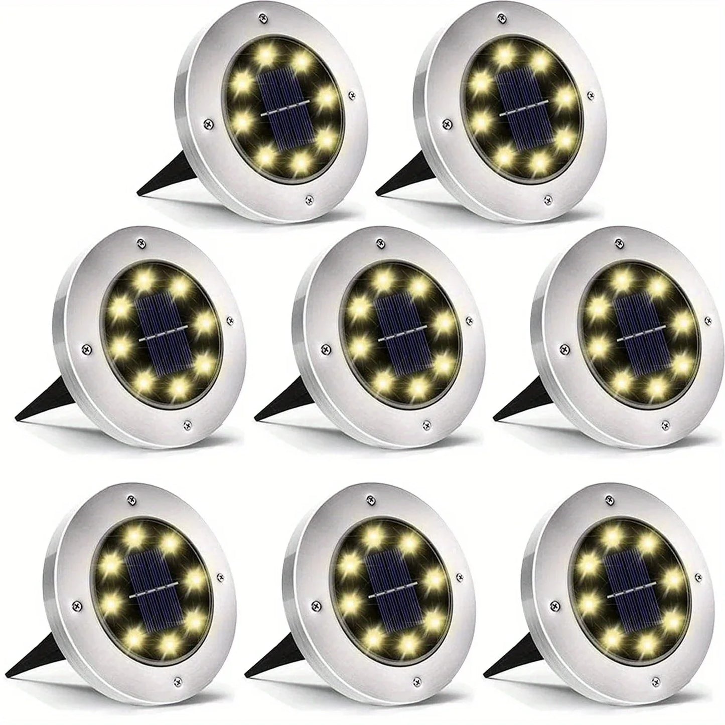 8 piece Solar Outdoor Llightghts