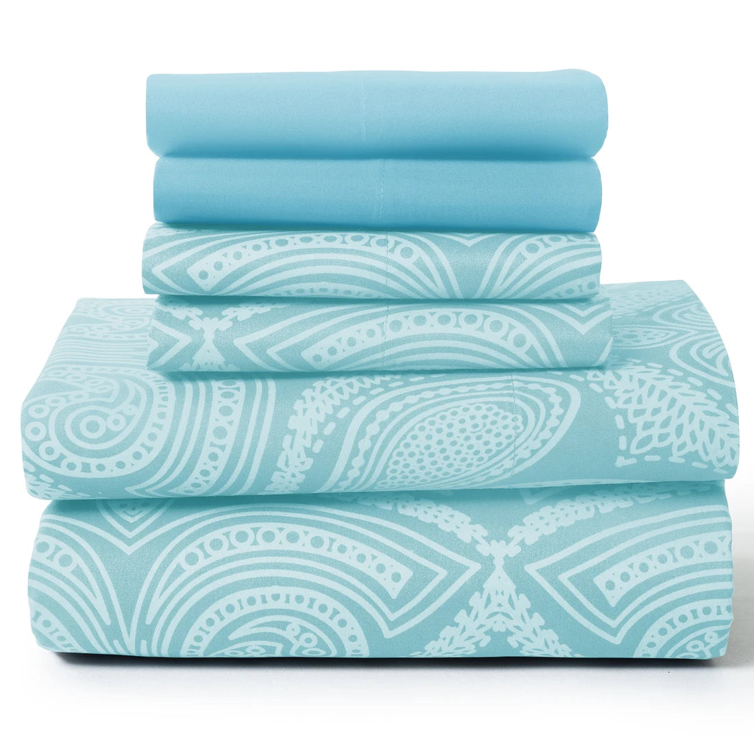 6Pc Paisley Sheet Set