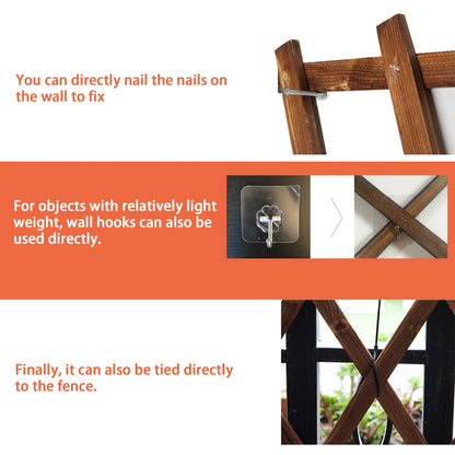 Wooden Lattice Wall 2Pack-Expandable Trellis