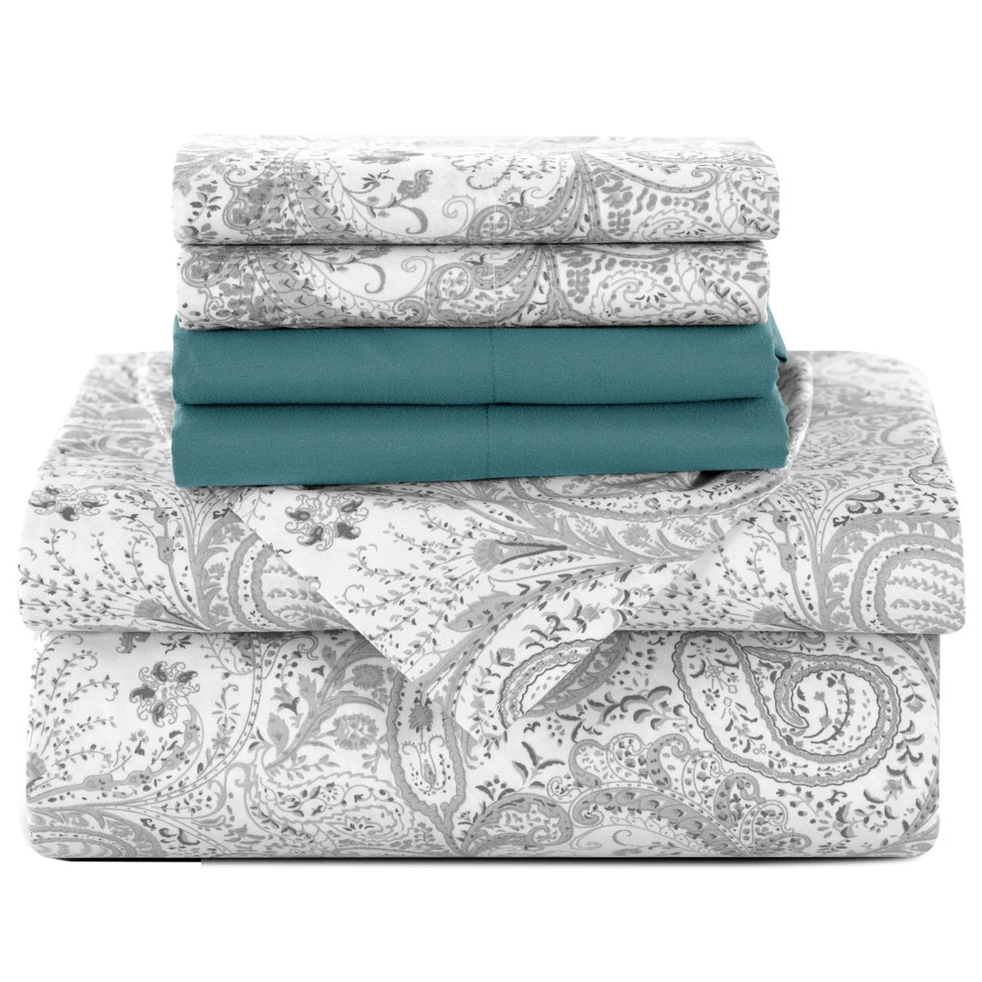 6Pc Paisley Sheet Set