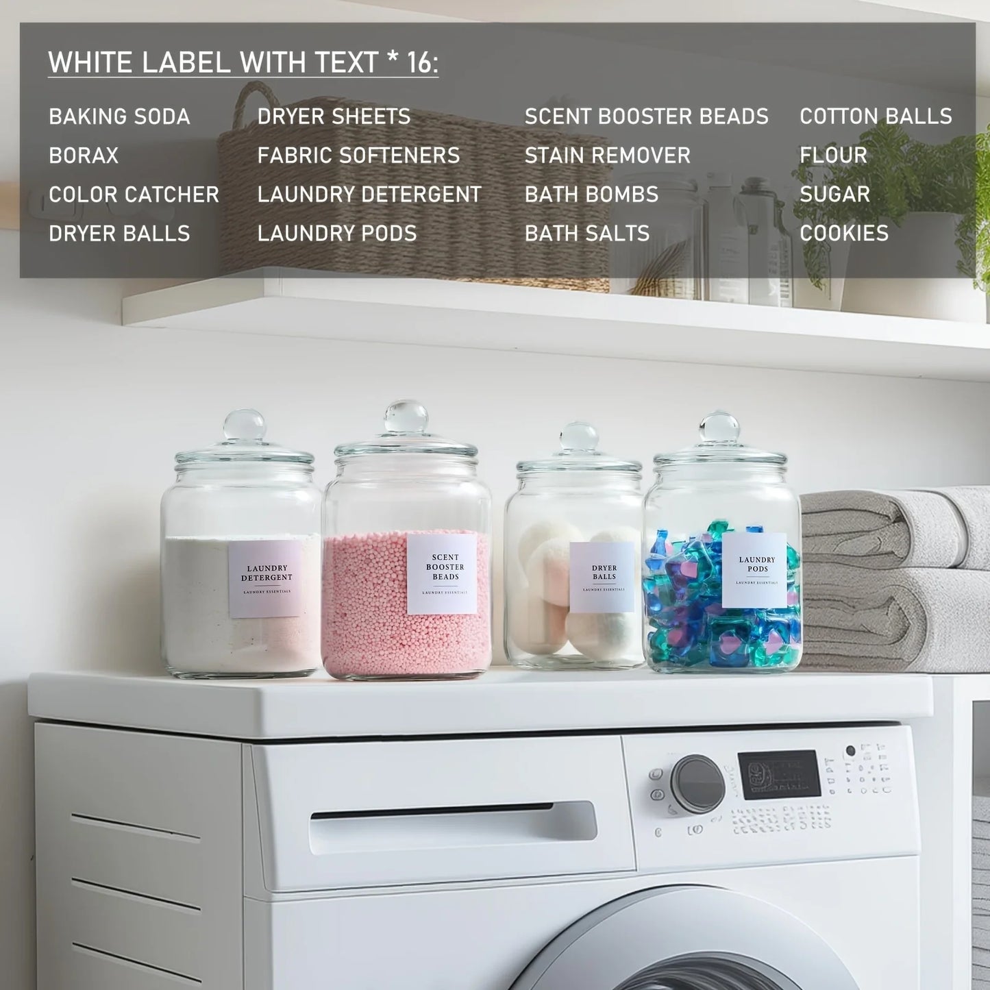 Glass Jars With Airtight Lids And Labels