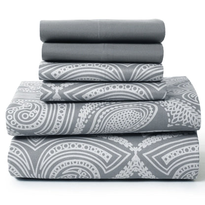 6Pc Paisley Sheet Set