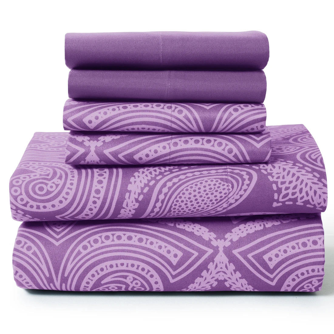 6Pc Paisley Sheet Set