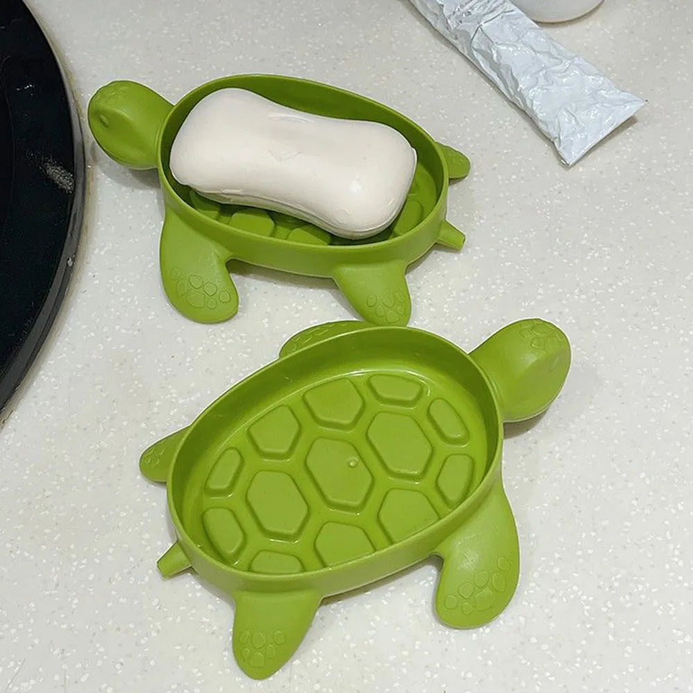 Turtle-Shaped Soap Dish