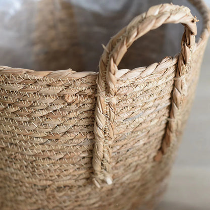 Handmade Straw Woven Flower Pot