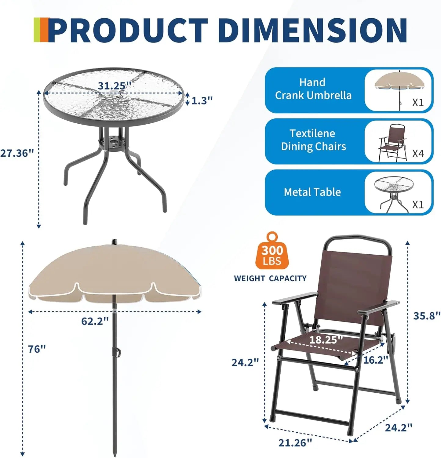 Outdoor Dining With Umbrella,