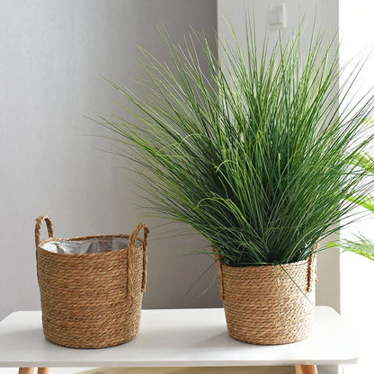 Handmade Straw Woven Flower Pot
