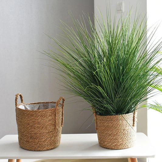 Handmade Straw Woven Flower Pot