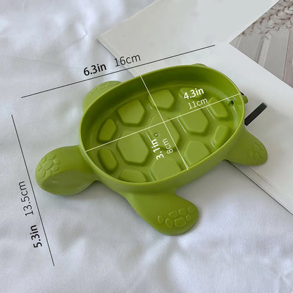 Turtle-Shaped Soap Dish
