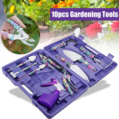 Flower Print Gardening Set