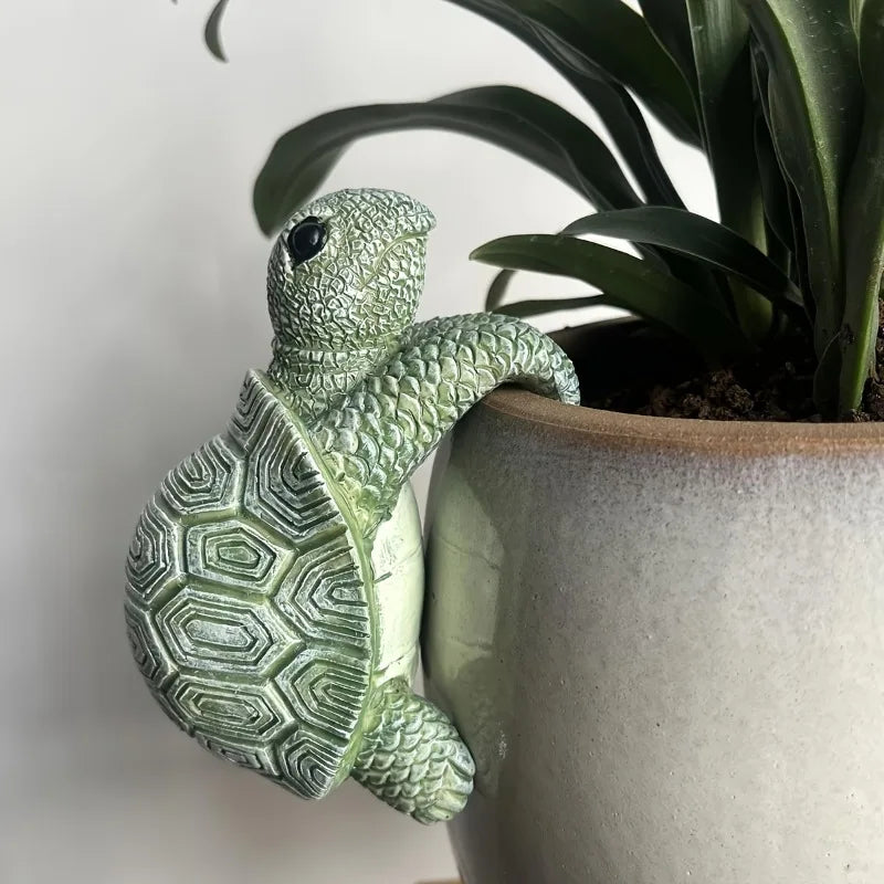 Turtle Resin Hanging Planter