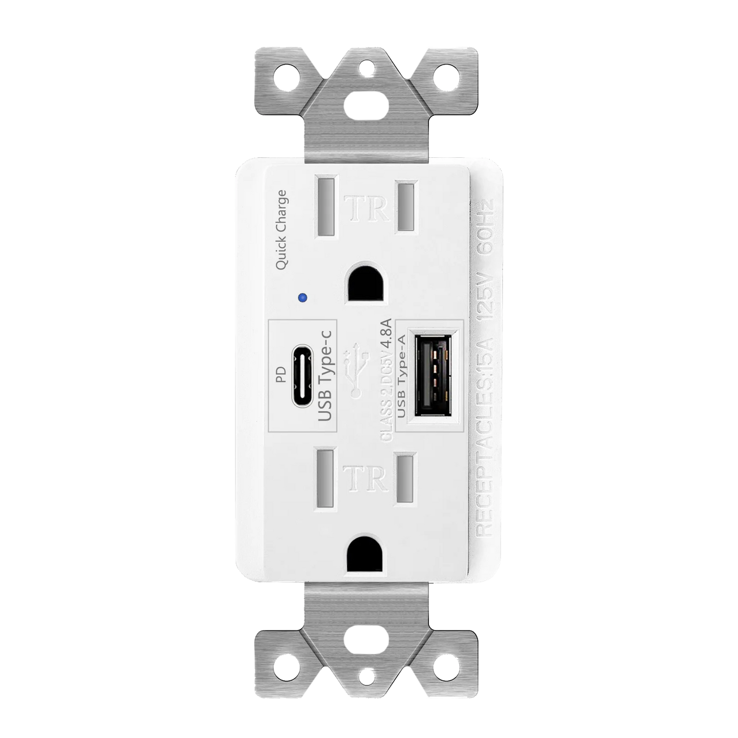 Power Socket with Type C USB Quick Charger