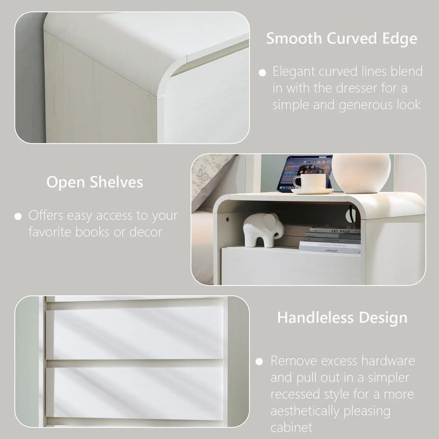 Nightstand with Charging Station