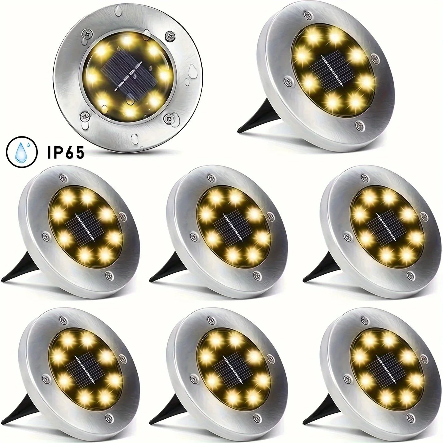 8 piece Solar Outdoor Llightghts