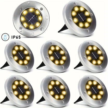 8 piece Solar Outdoor Llightghts
