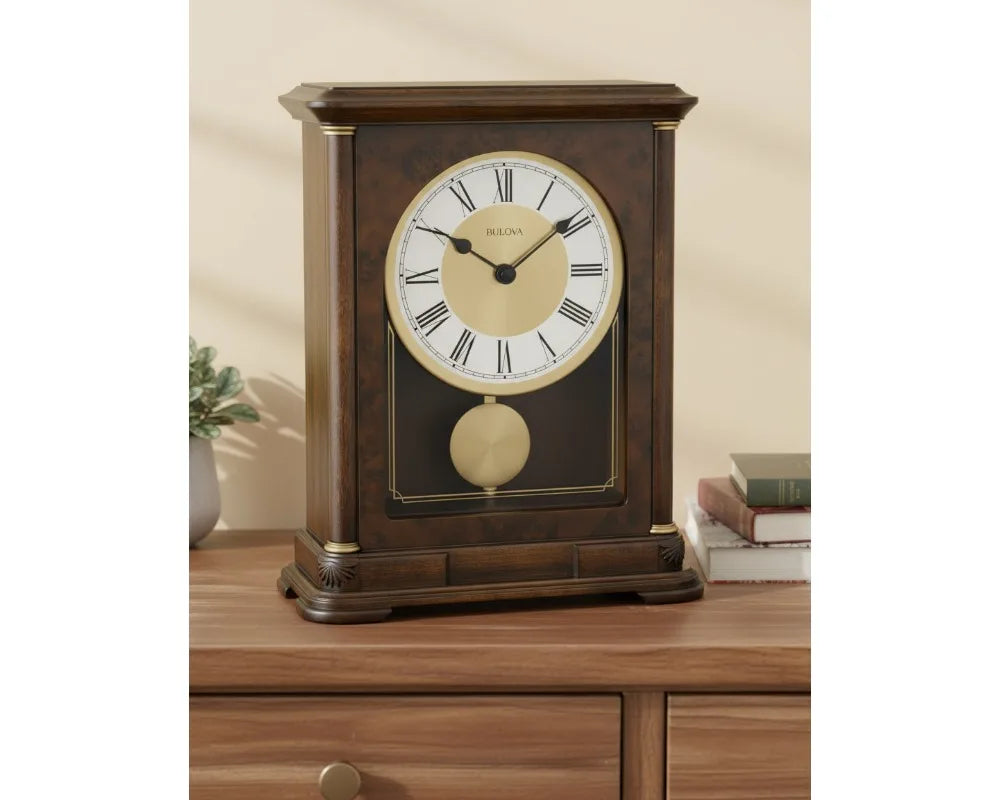 Walnut Mantel Clock