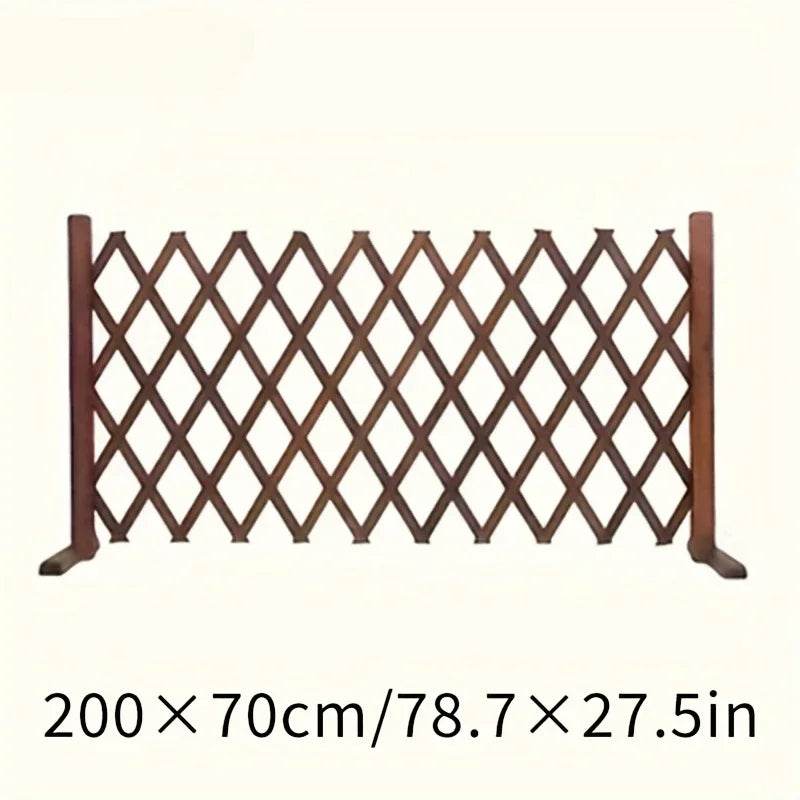Retractable Wooden Pet Gate for Dogs Cats