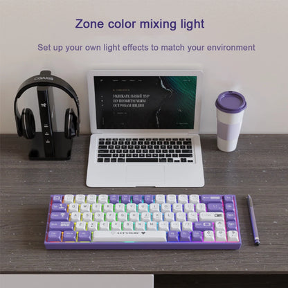 Keyboard ABS Keycap 68 Keys Wired Wireless Bluetooth