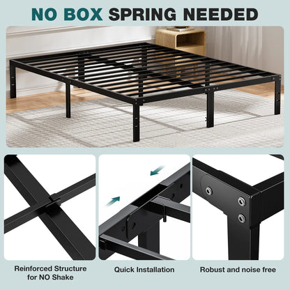 Twin Full Queen King Size Bed Frame Metal Platform