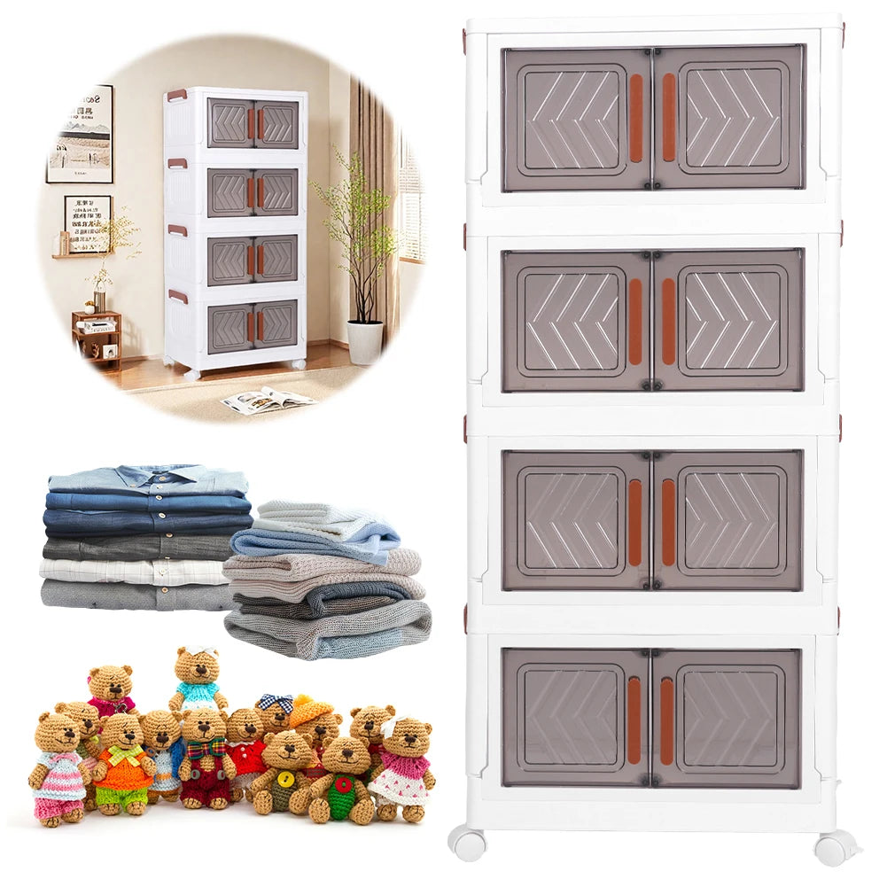 4 Tier Stackable Closet Organizers