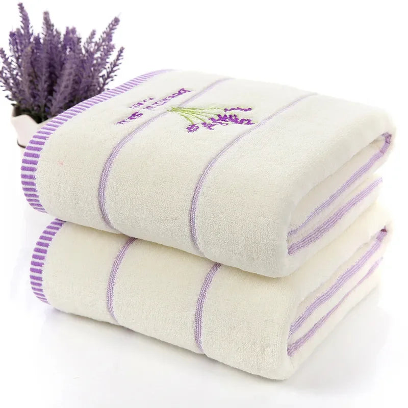 Pure Cotton Embroidered Bath Towel