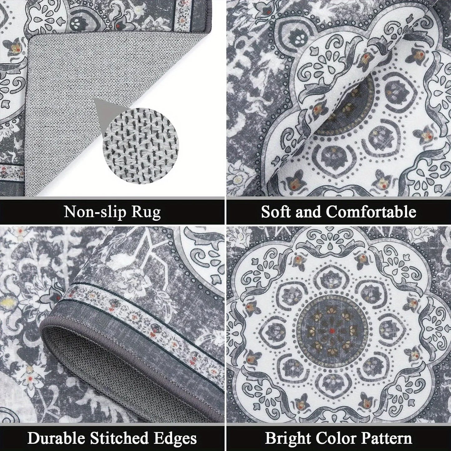 3 pcs set floor mat Bohemian style rugs