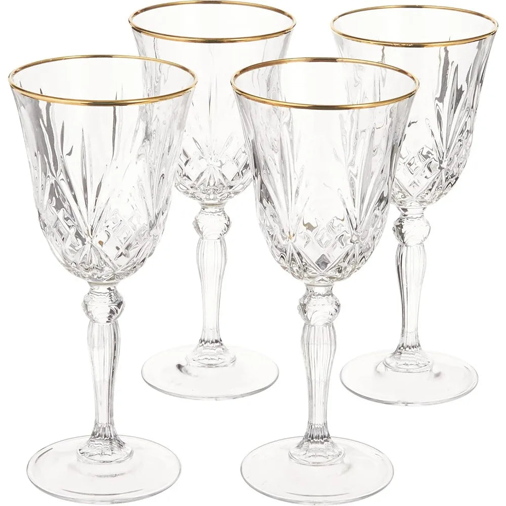 Elegant Crystal Wine Glasses