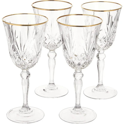 Elegant Crystal Wine Glasses