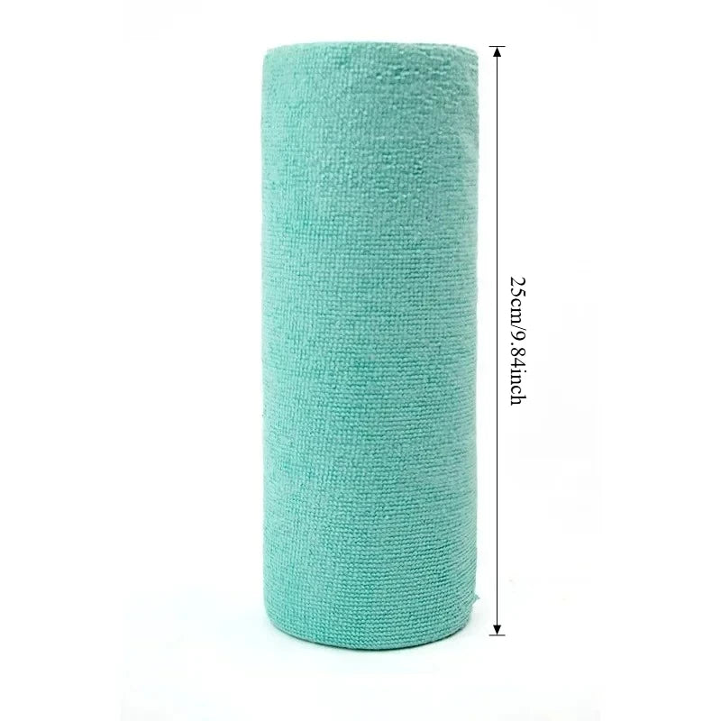 Reusable Cleaning Wipe Household Kitchen Cloth Microfiber Towel Rolls