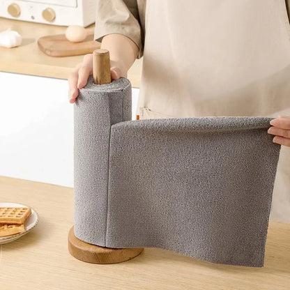 Reusable Cleaning Wipe Household Kitchen Cloth Microfiber Towel Rolls