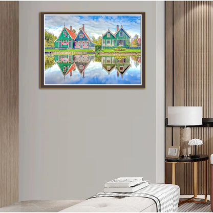 Riverside Scenery Printed Cross Stitch Kits