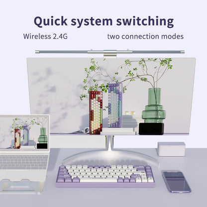 Keyboard ABS Keycap 68 Keys Wired Wireless Bluetooth