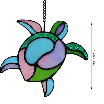 Turtle Stained Acrylic Sun Catcher