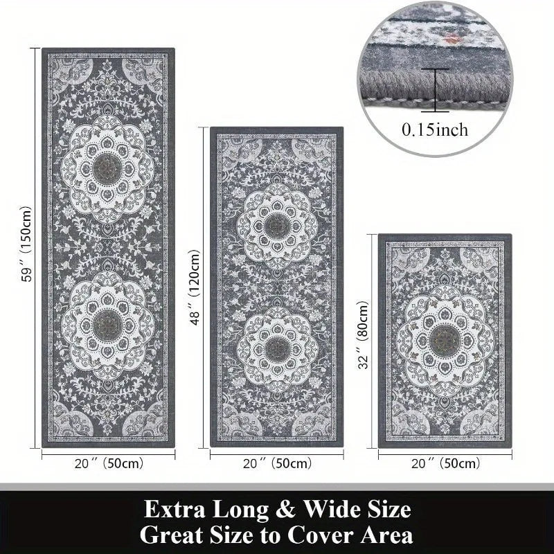 3 pcs set floor mat Bohemian style rugs