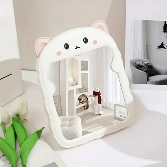 Foldable Cat-Ear Makeup Mirror