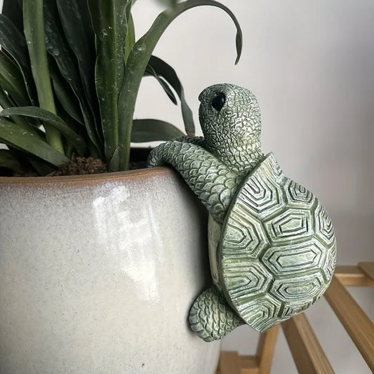 Turtle Resin Hanging Planter