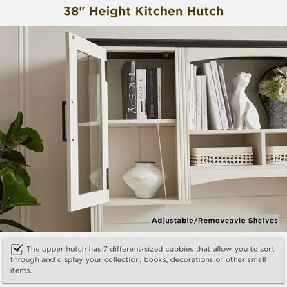 Computer Desk with Hutch