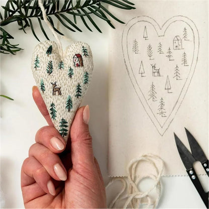 Christmas Cross Stitch Kit with Needle and Thread