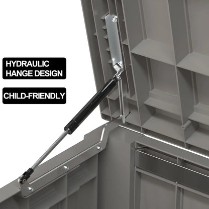 Grey 120 Gallon Deck Garden Box