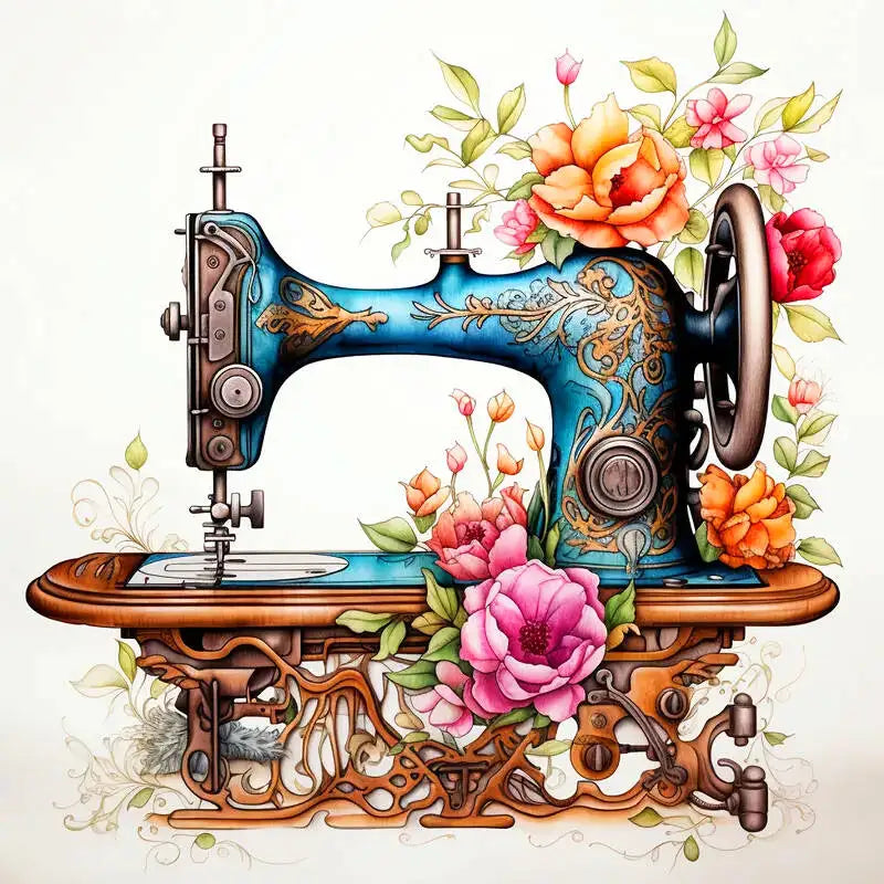 Sewing Machine Cross Stitch