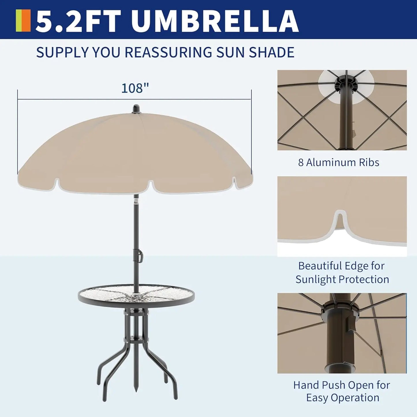 Outdoor Dining With Umbrella,