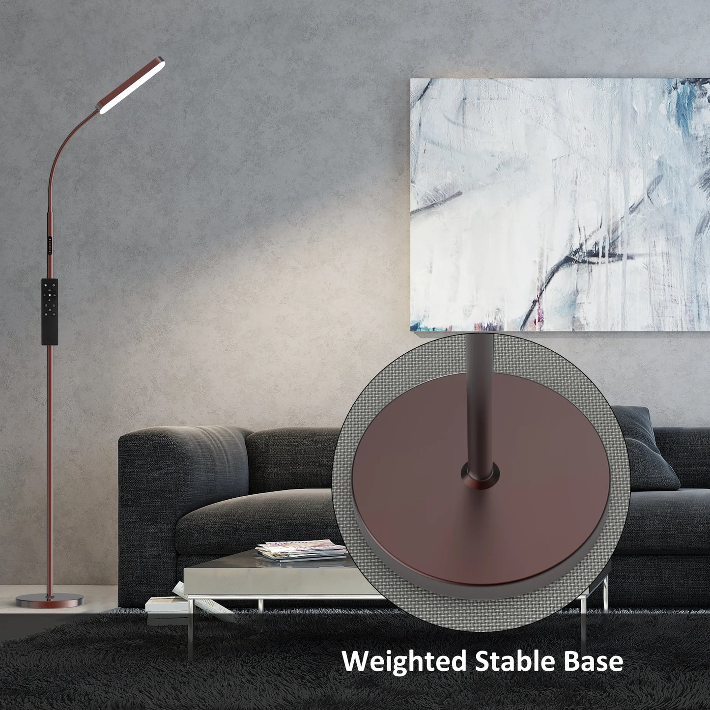 68.7" LED Standing Task/Reading Floor Lamp