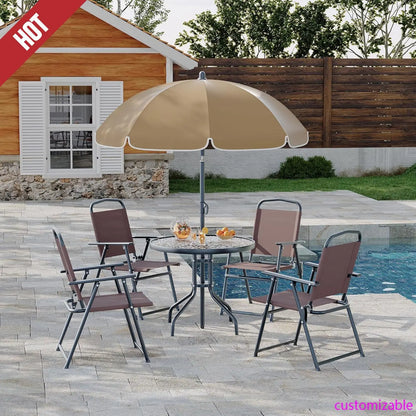 Outdoor Dining With Umbrella,