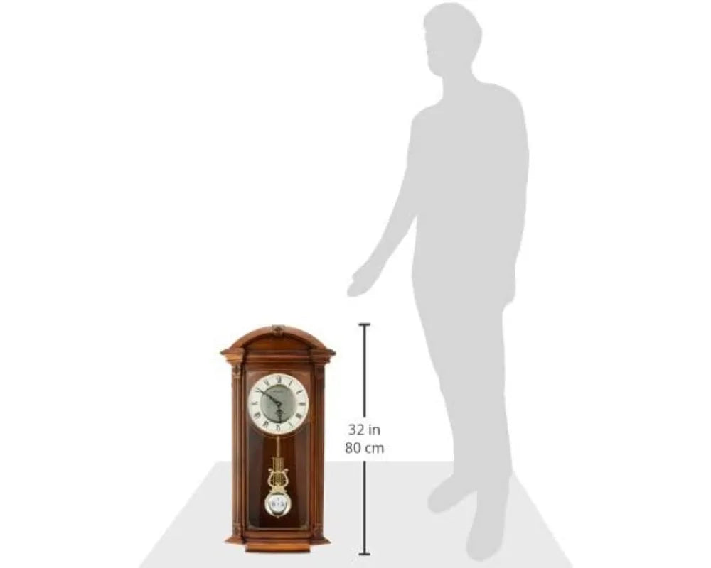 Vintage Walnut Chiming Clock