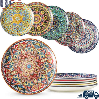 Bohemian Dinner Plates Set of 6
