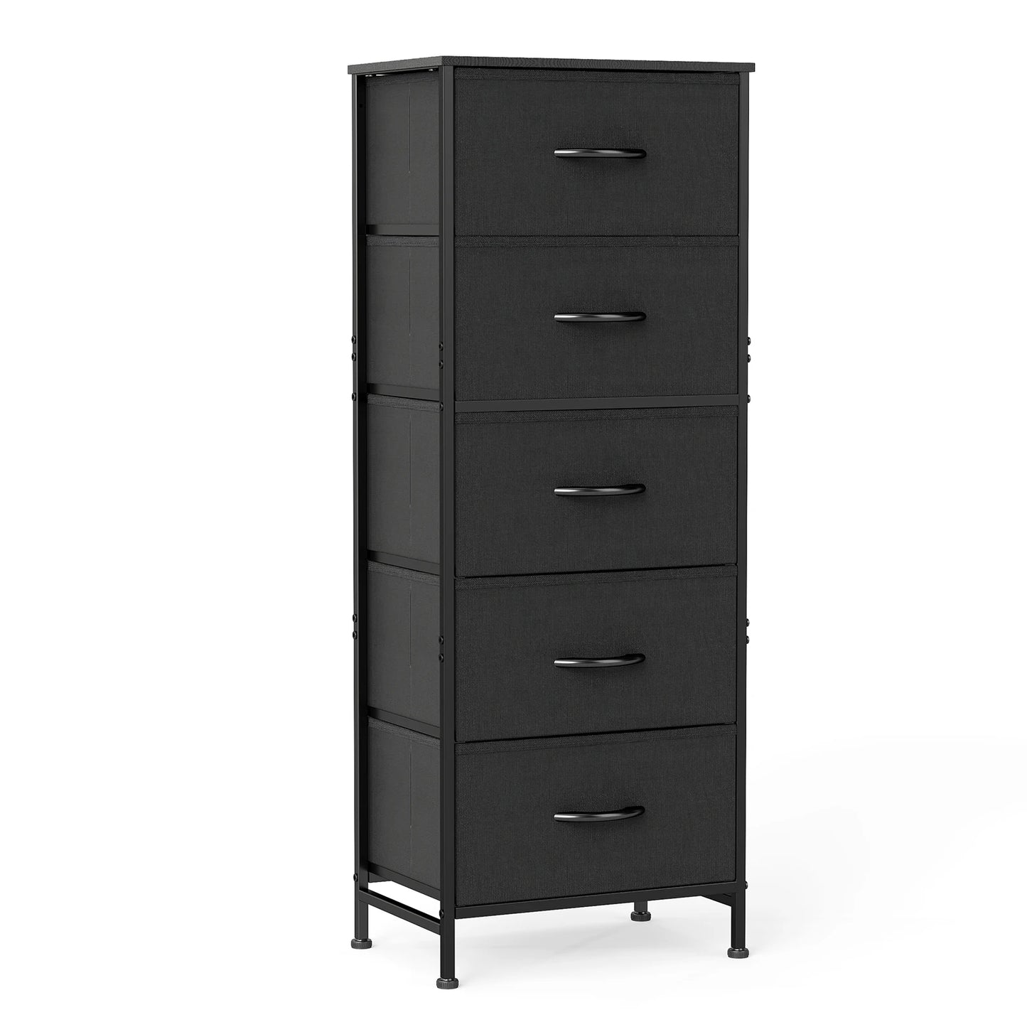 Dresser For Bedroom With 5 Fabric Drawers
