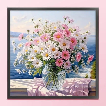 Daisy Printed Cross Stitch Kit